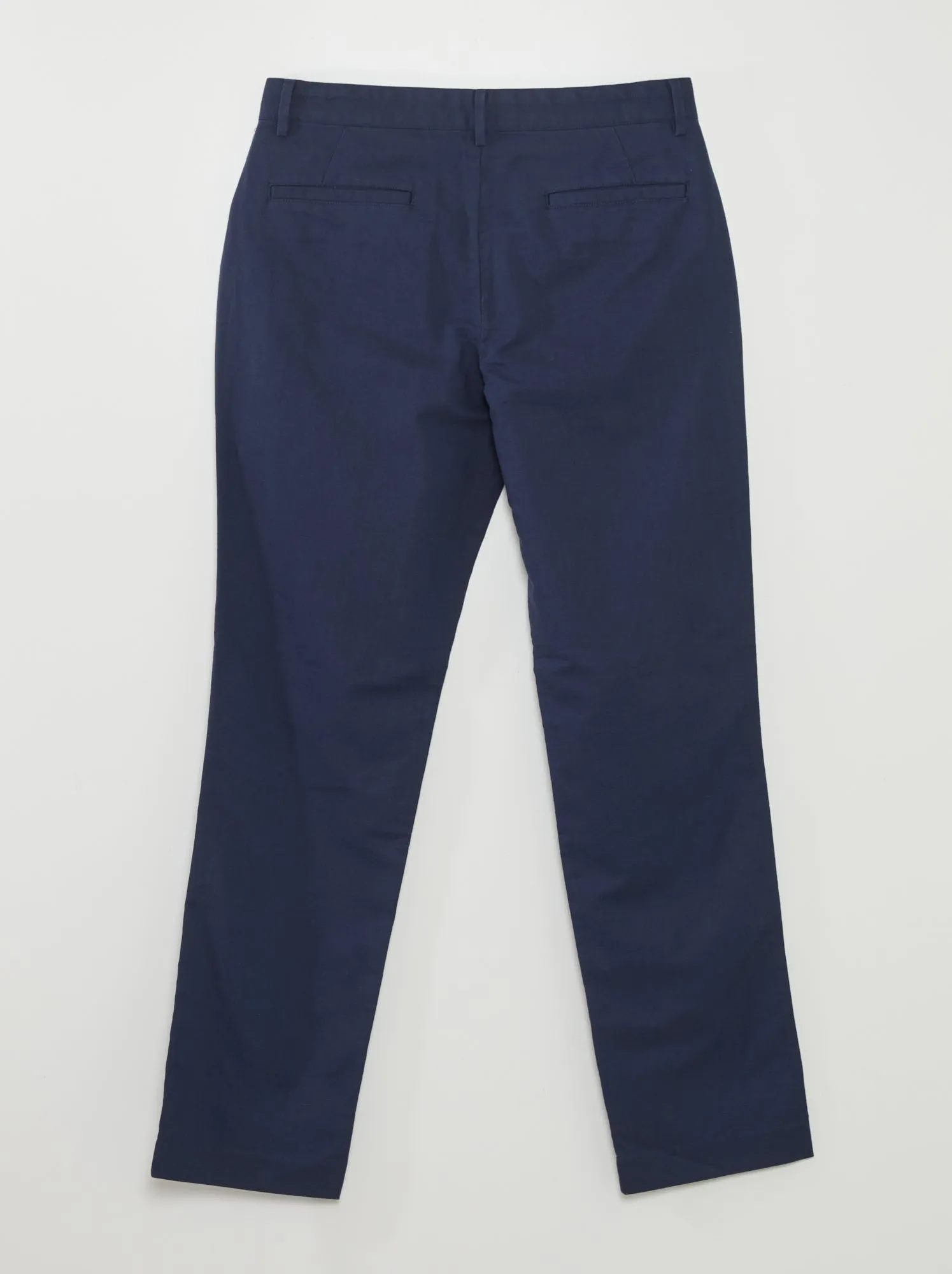 Pantaloni chino dritti - NERO