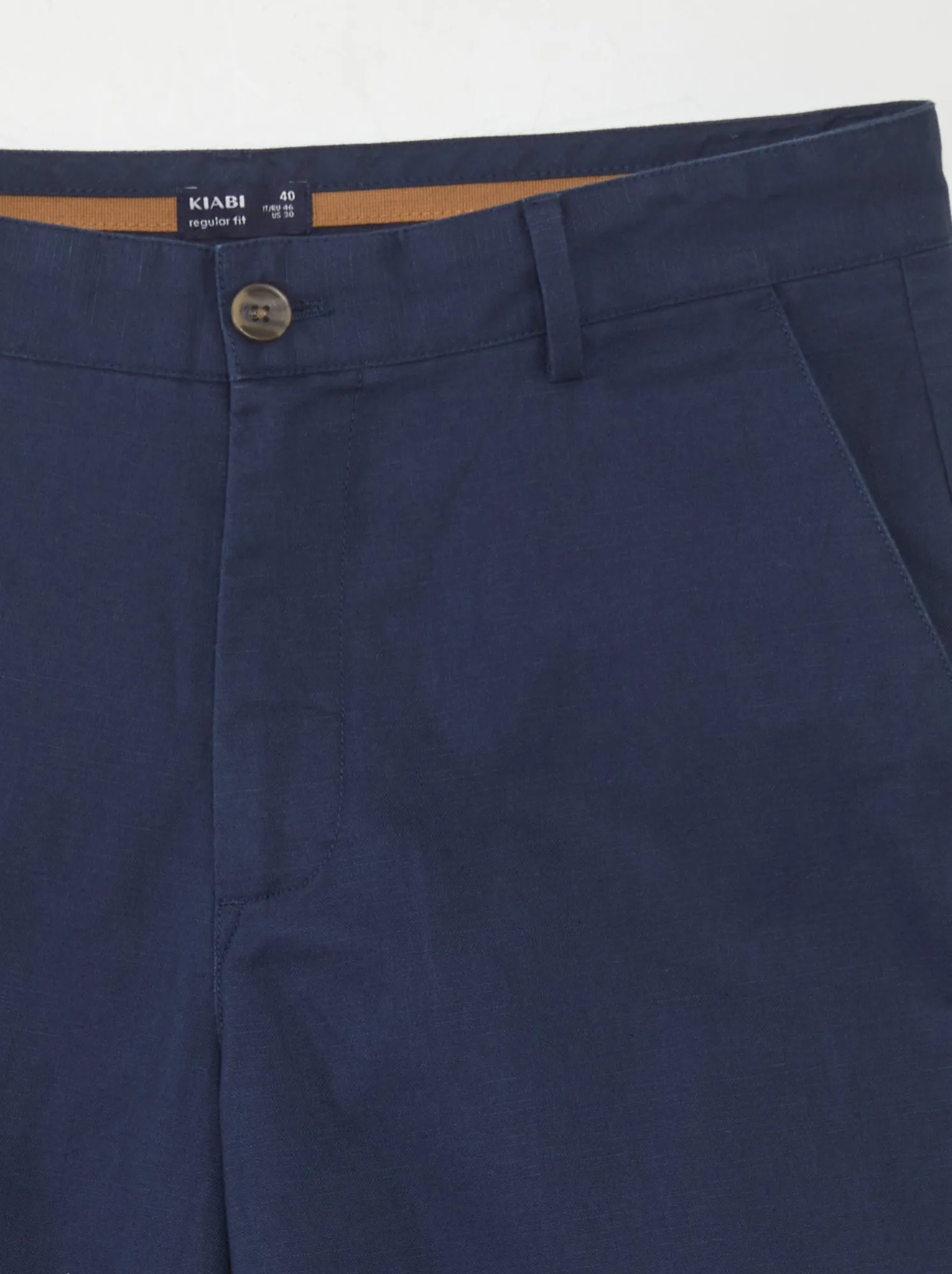 Pantaloni chino dritti - NERO
