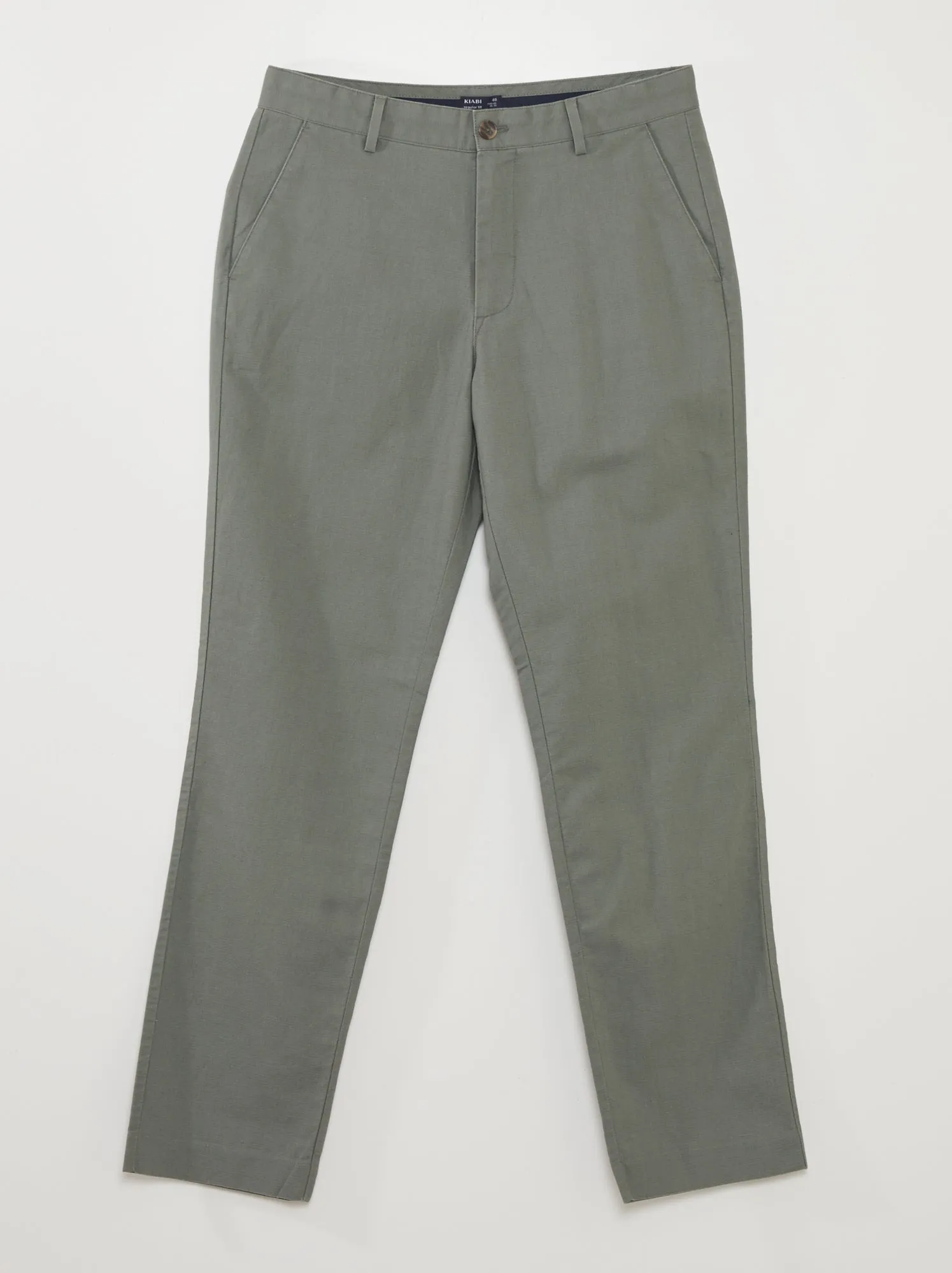 Pantaloni chino dritti - VERDE