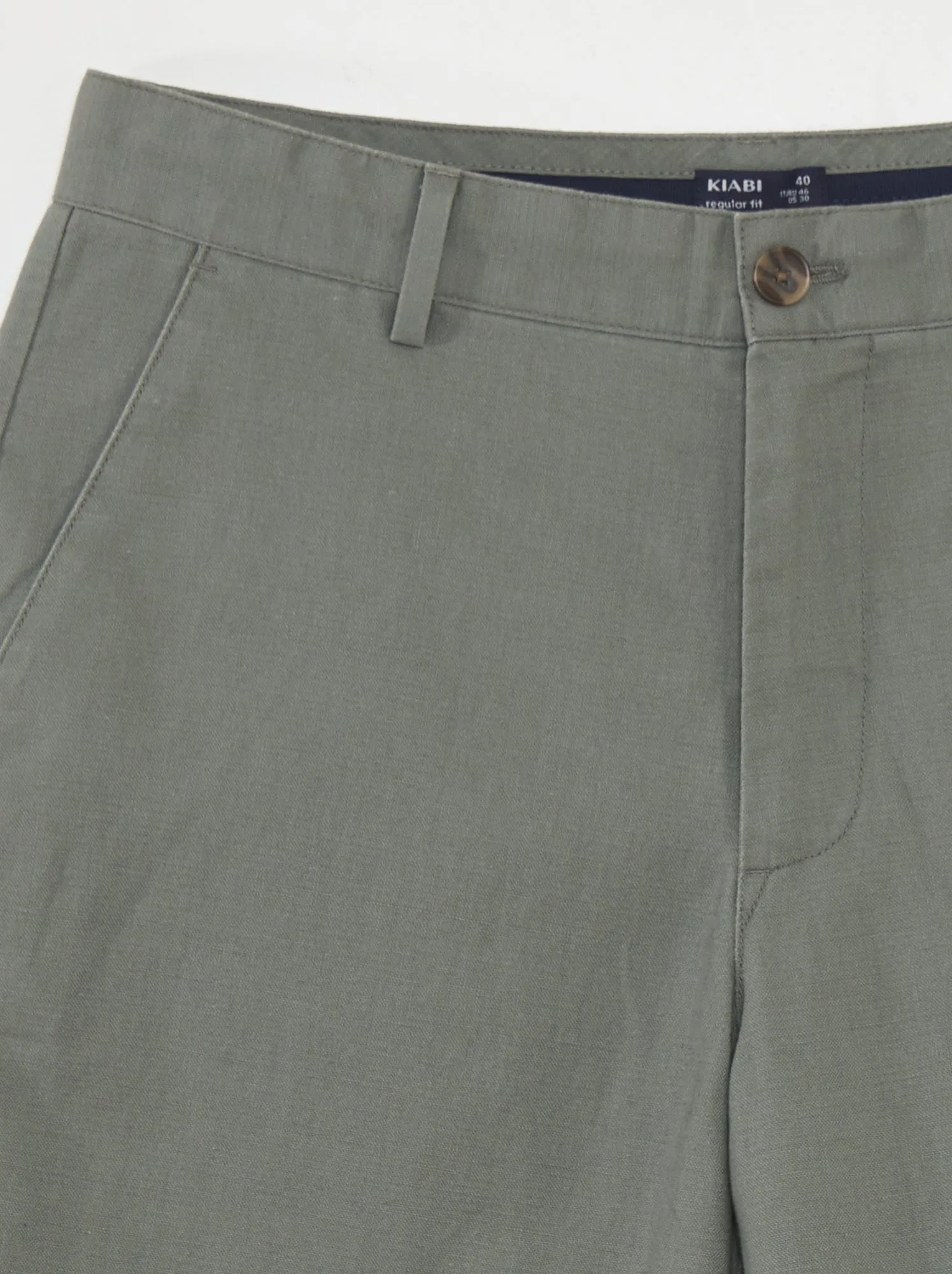 Pantaloni chino dritti - VERDE