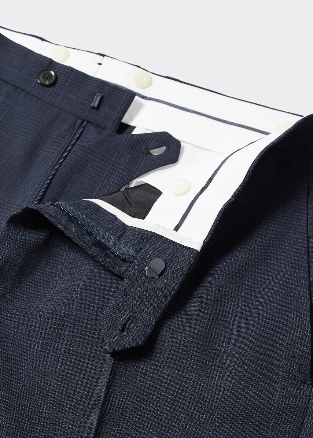 Pantaloni completo slim fit lana vergine