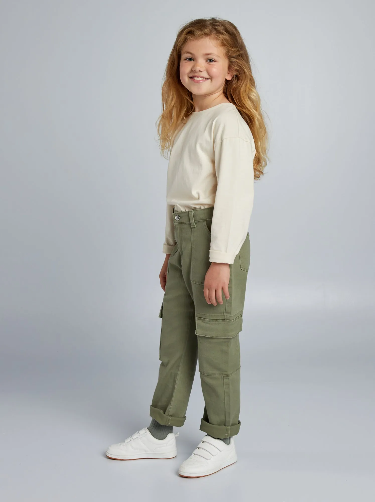 Pantaloni con tasca con patta - modello + confortevole - VERDE