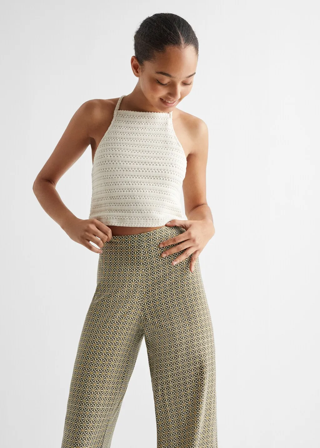 Pantaloni fluidi stampati