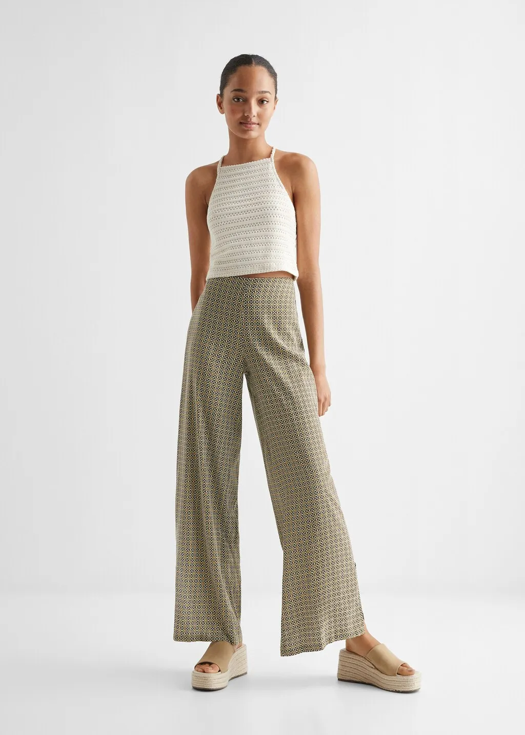 Pantaloni fluidi stampati