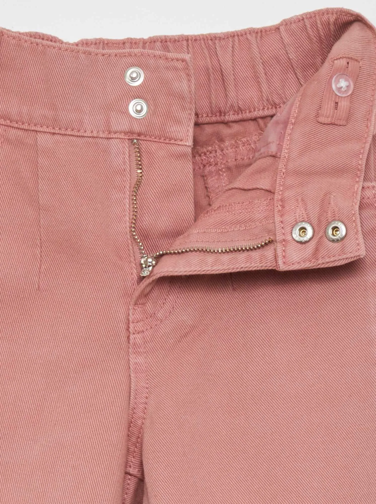 Pantaloni in denim forma a palloncino - ROSA