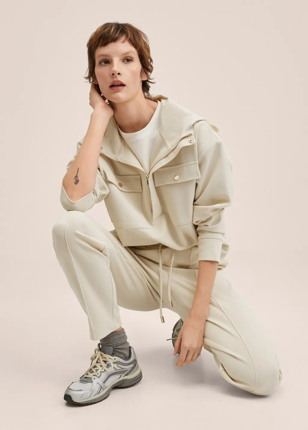 Pantaloni jogger testurizzati