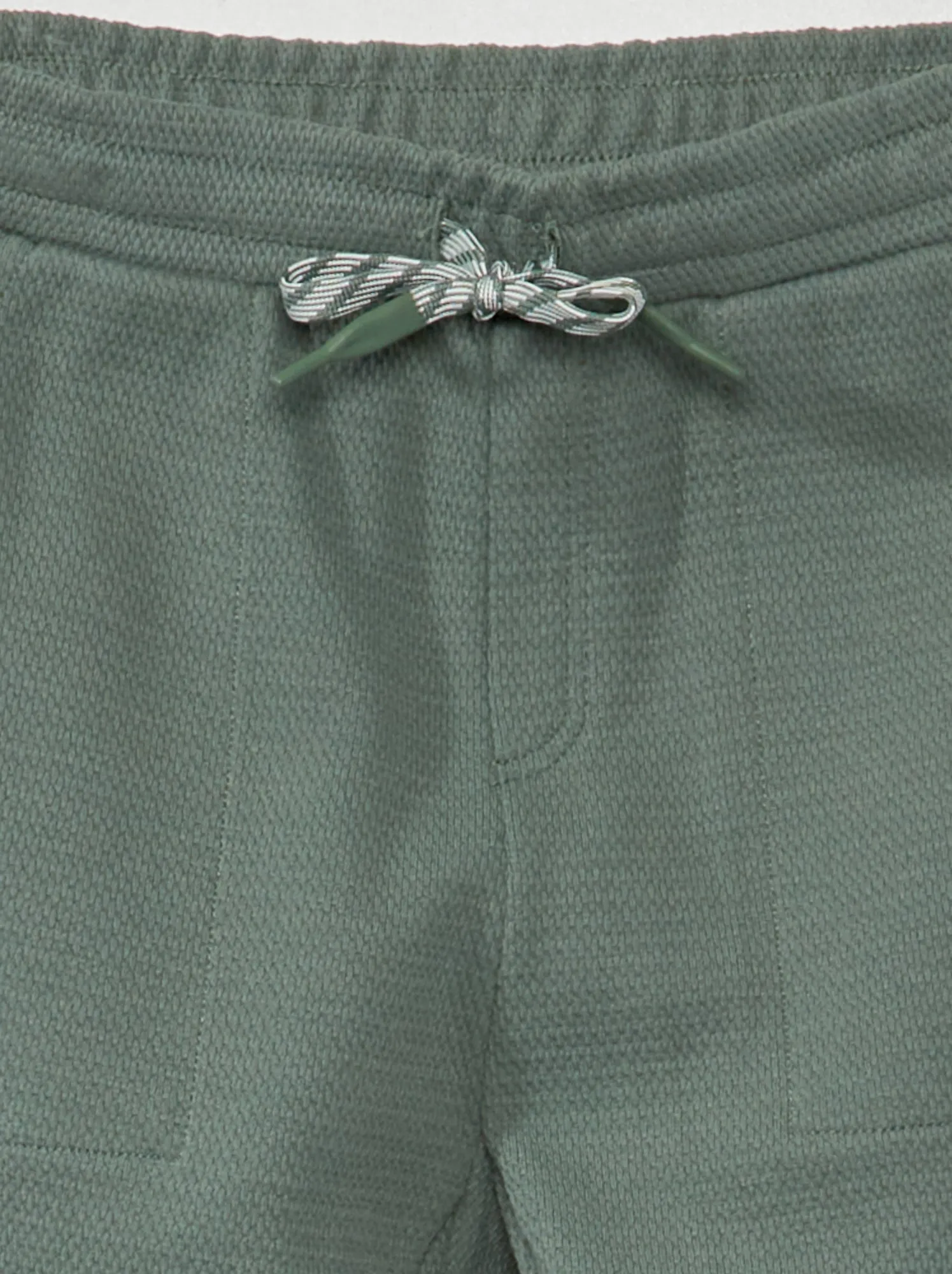Pantaloni joggers in piqué di cotone - Taglio più aderente - grigio verde