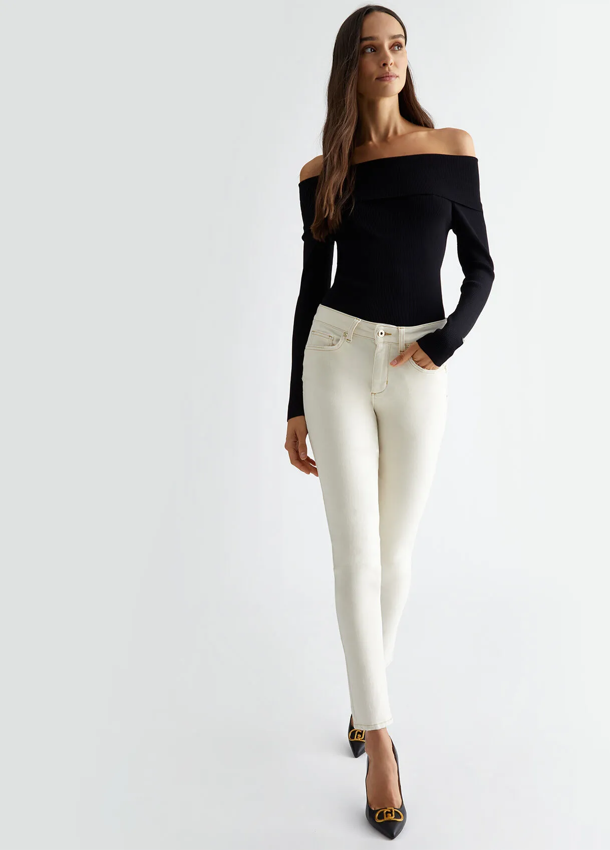 Pantaloni skinny bottom up 