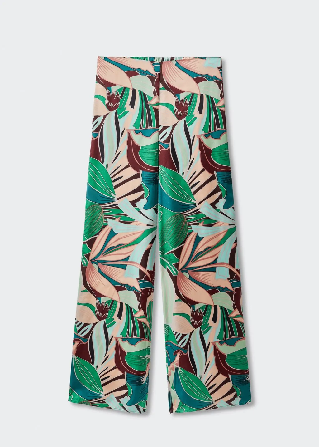 Pantaloni stampa tropicale
