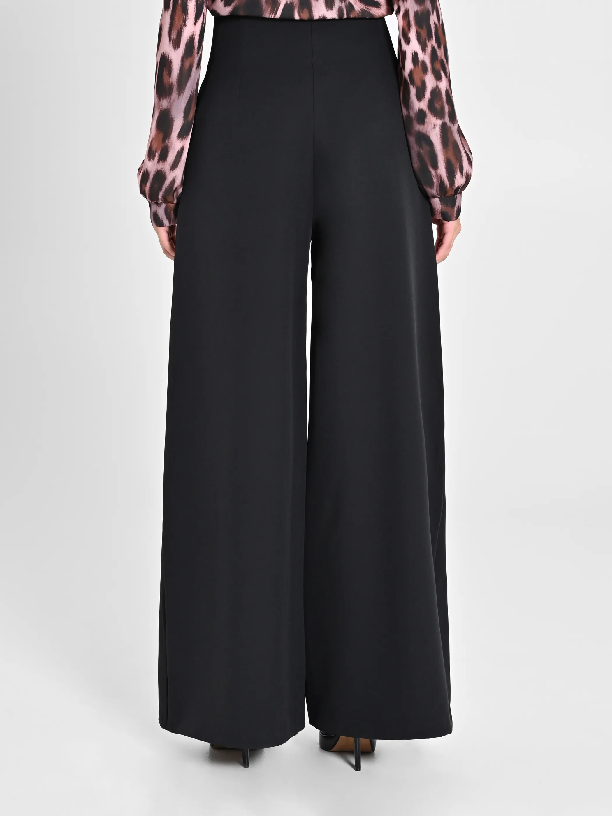      Pantaloni Wide Leg Neri     
