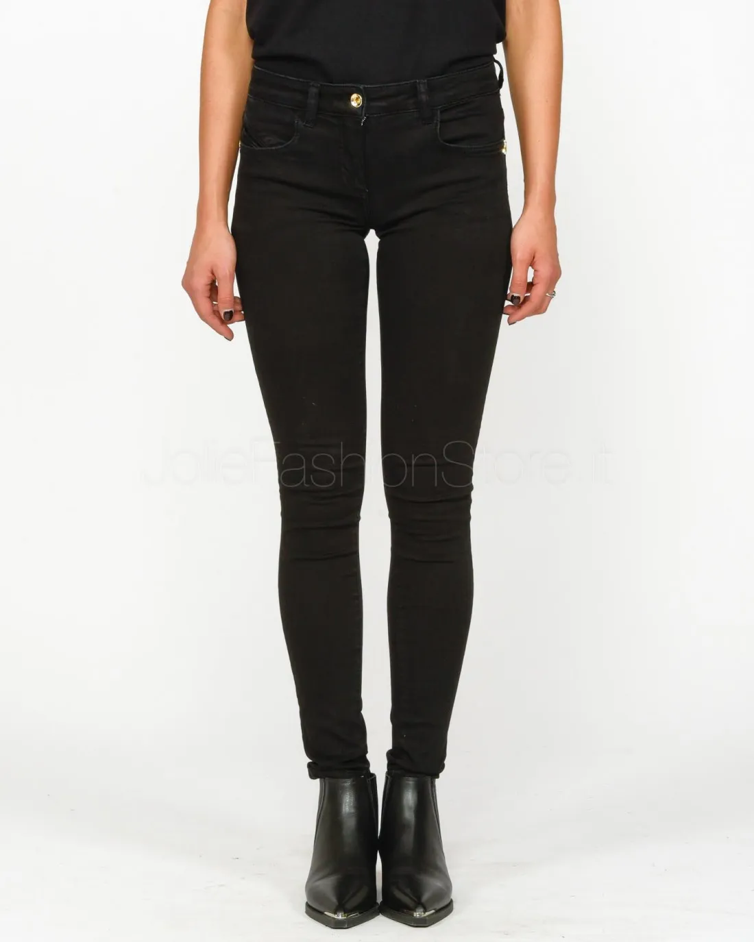 ---------------  ---------------  ---------------  ---------------  --------------Patrizia Pepe Skinny Jeans Black------