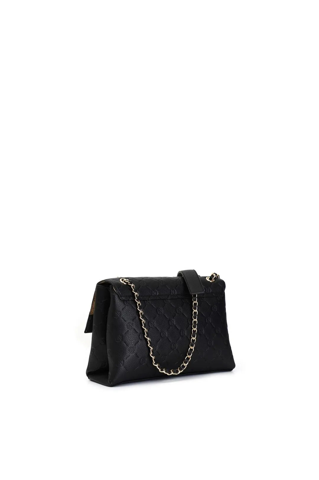 pattina con logo embossed all over nero