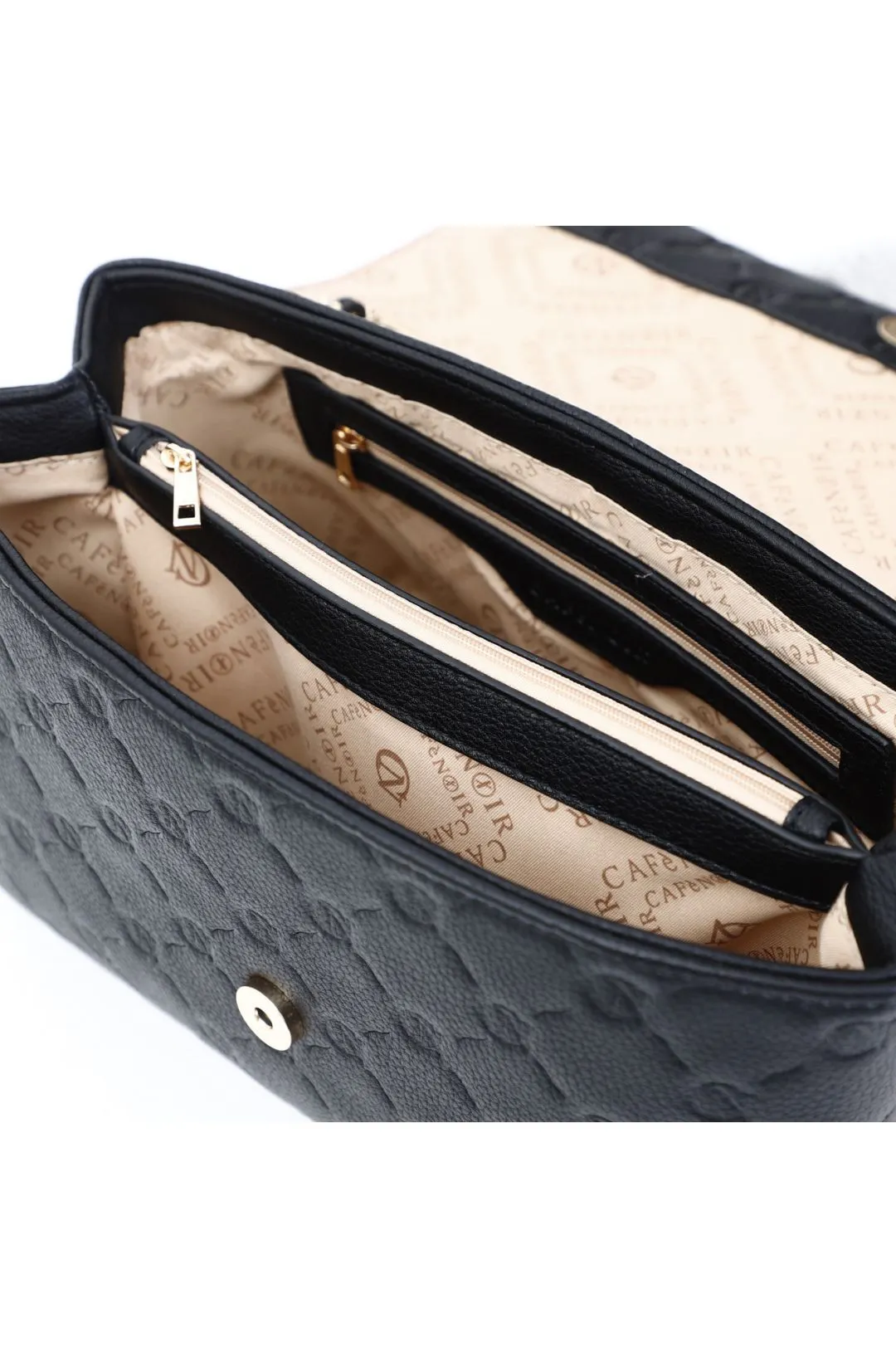 pattina con logo embossed all over nero