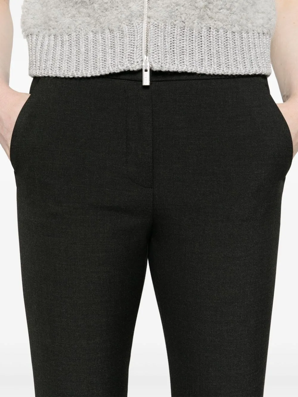 Peserico-Pantaloni con banda logo