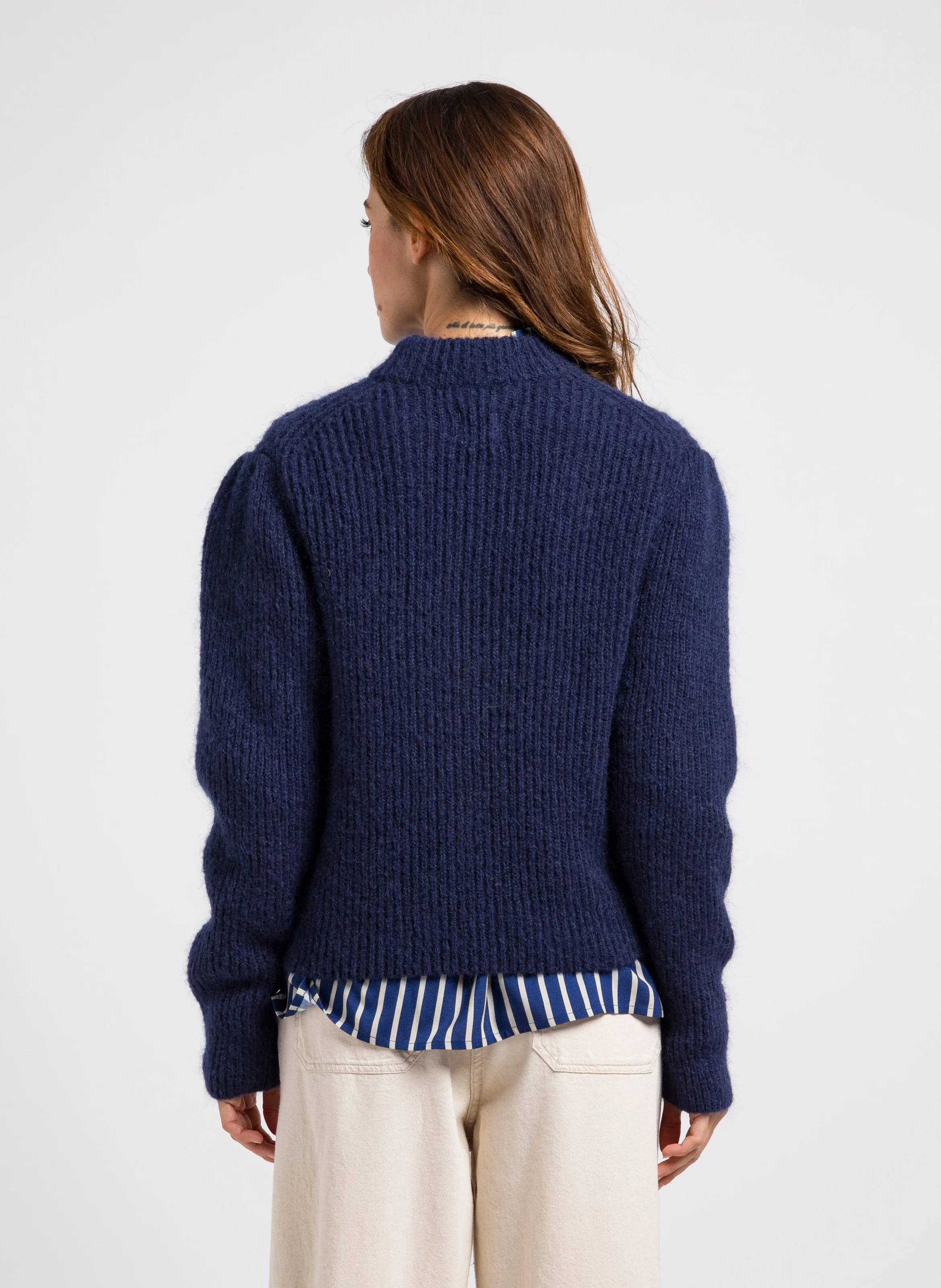  PETITE MENDIGOTE   MIMI - Maglione a collo alto in misto lana | Blu
