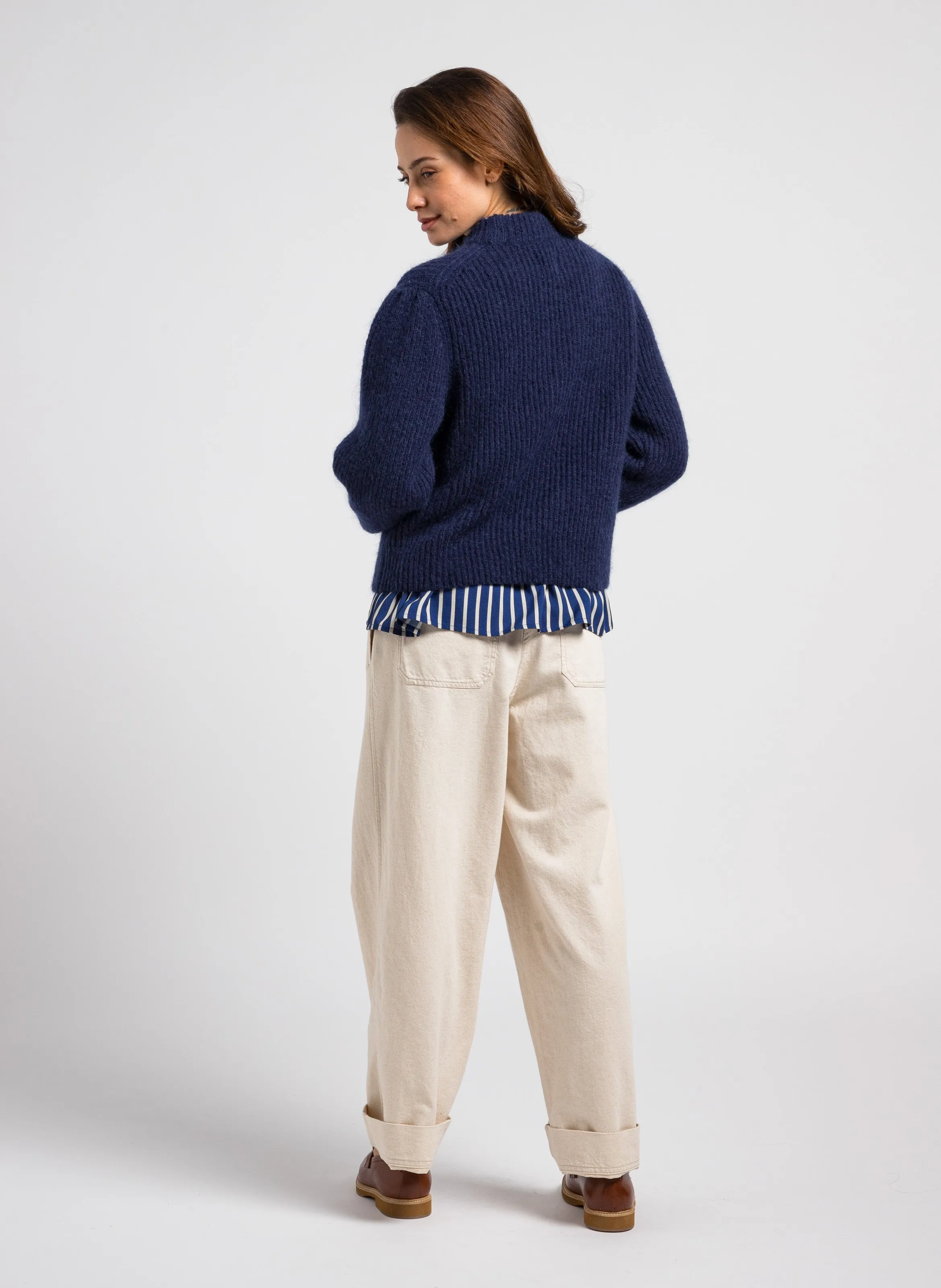  PETITE MENDIGOTE   MIMI - Maglione a collo alto in misto lana | Blu