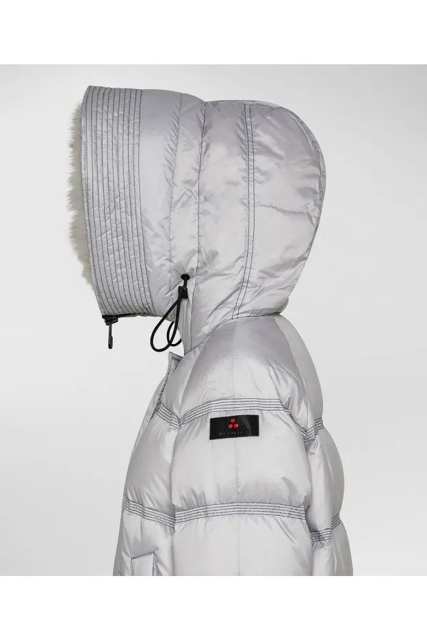   Peuterey     Peuterey Takan MQ 02 Fur Piumino Fashion e Functional Jacket Grigio Gelo    