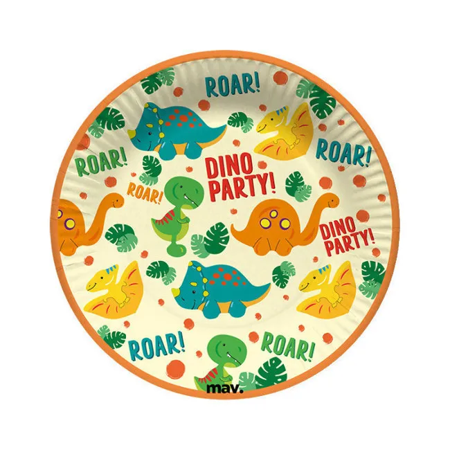 Piatti Dino party 18 cm - 8 pz.