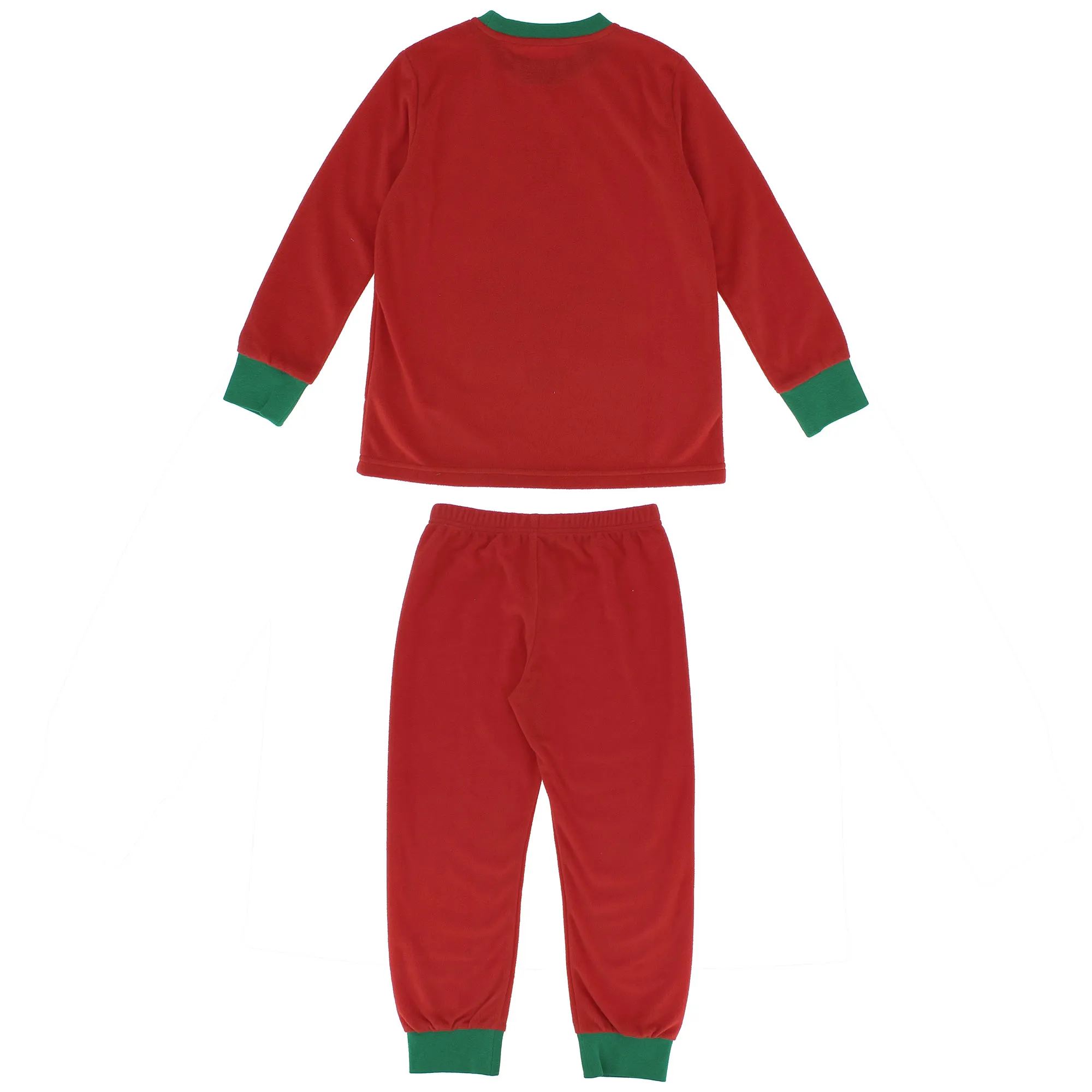 Pigiama in pile da bambina, rosso            