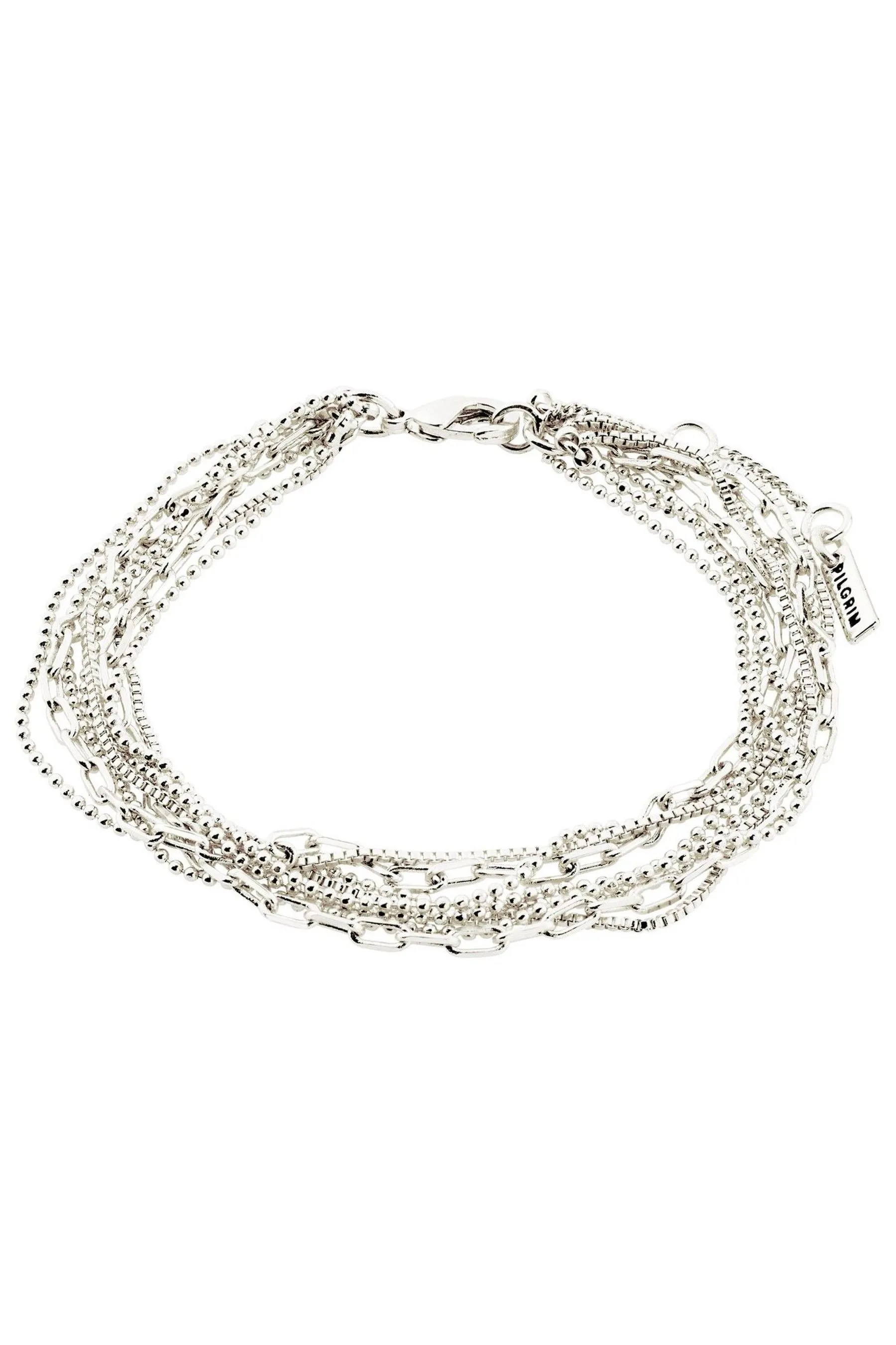 PILGRIM - Argento - Lily - Bracciale con catena placcato