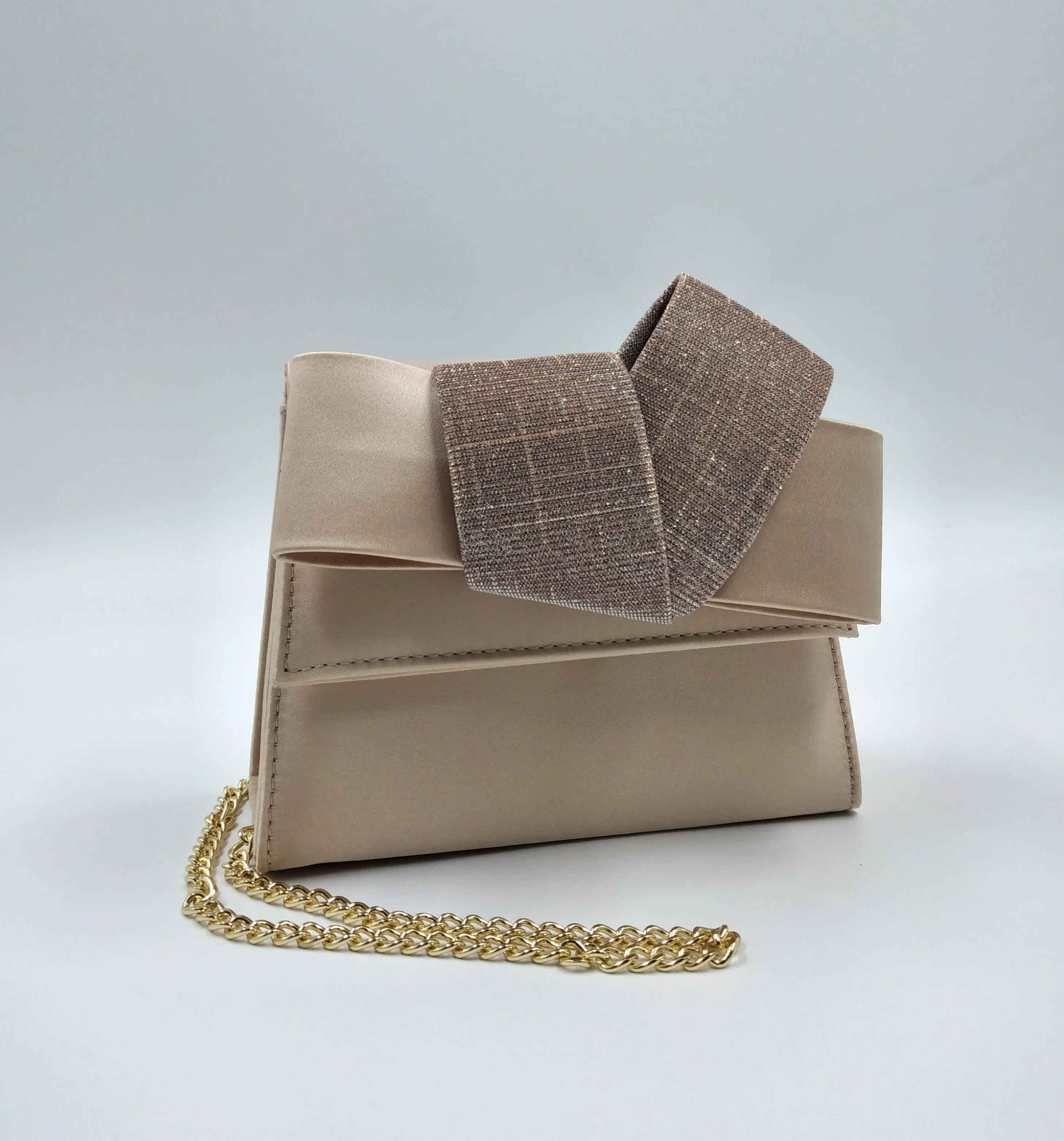 POCHETTE CIPRIA DETTAGLIO FIOCCO LUREX