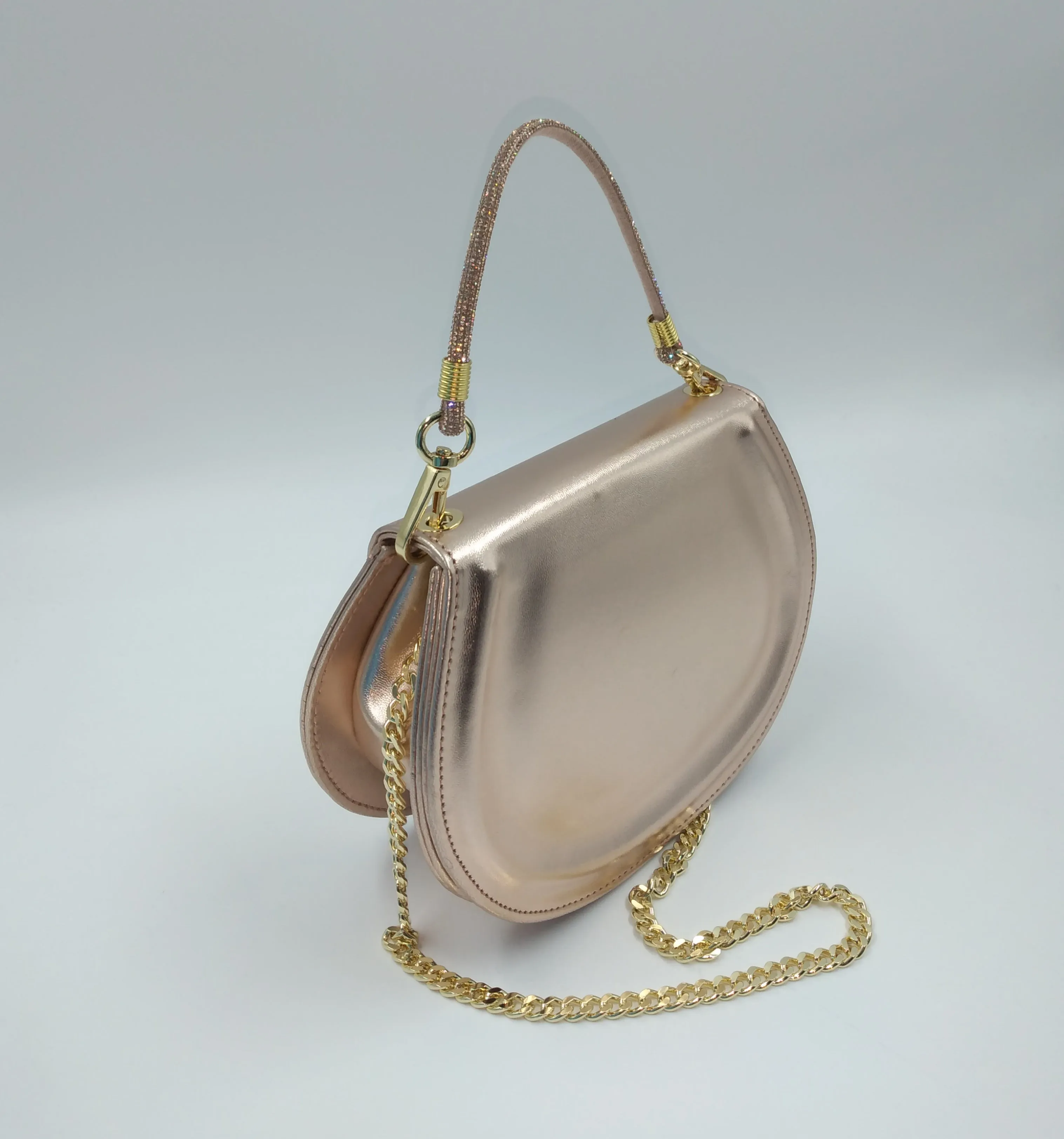 POCHETTE RAME MANICO STRASS