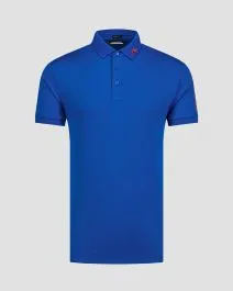 Polo blu da uomo J.Lindeberg Tour Tech