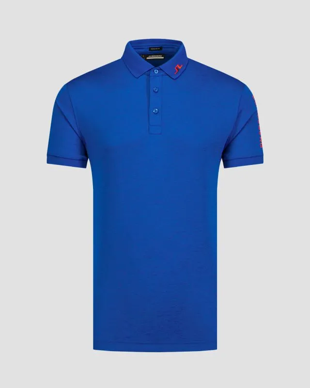 Polo blu da uomo J.Lindeberg Tour Tech
