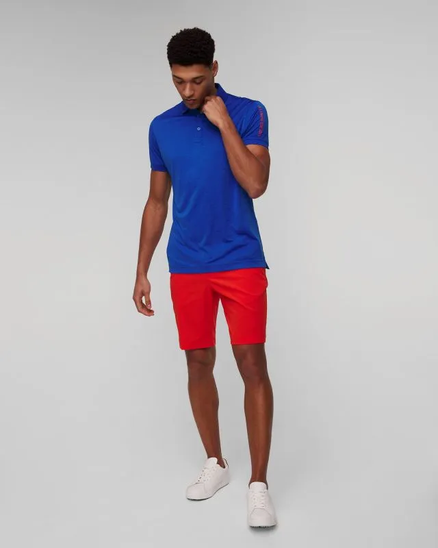 Polo blu da uomo J.Lindeberg Tour Tech