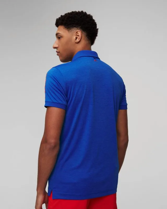 Polo blu da uomo J.Lindeberg Tour Tech