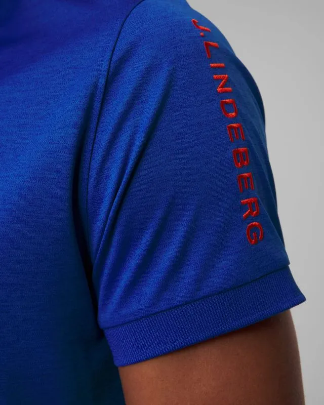 Polo blu da uomo J.Lindeberg Tour Tech