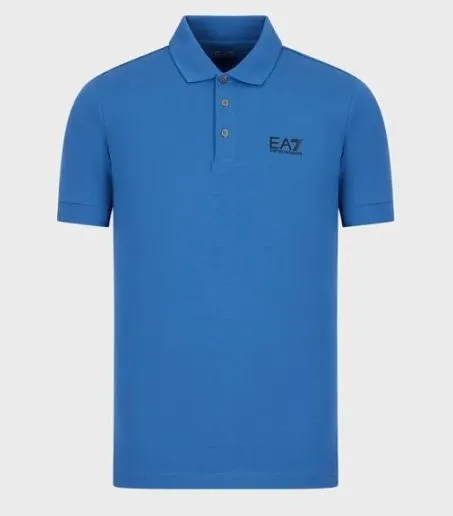 Polo Uomo Manica Corta Ea7 Emporio Armani 8NPF04 1538 Azzurro