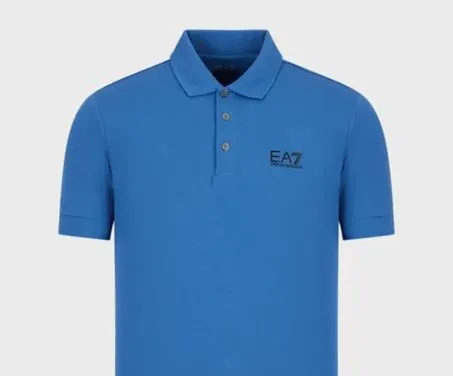Polo Uomo Manica Corta Ea7 Emporio Armani 8NPF04 1538 Azzurro