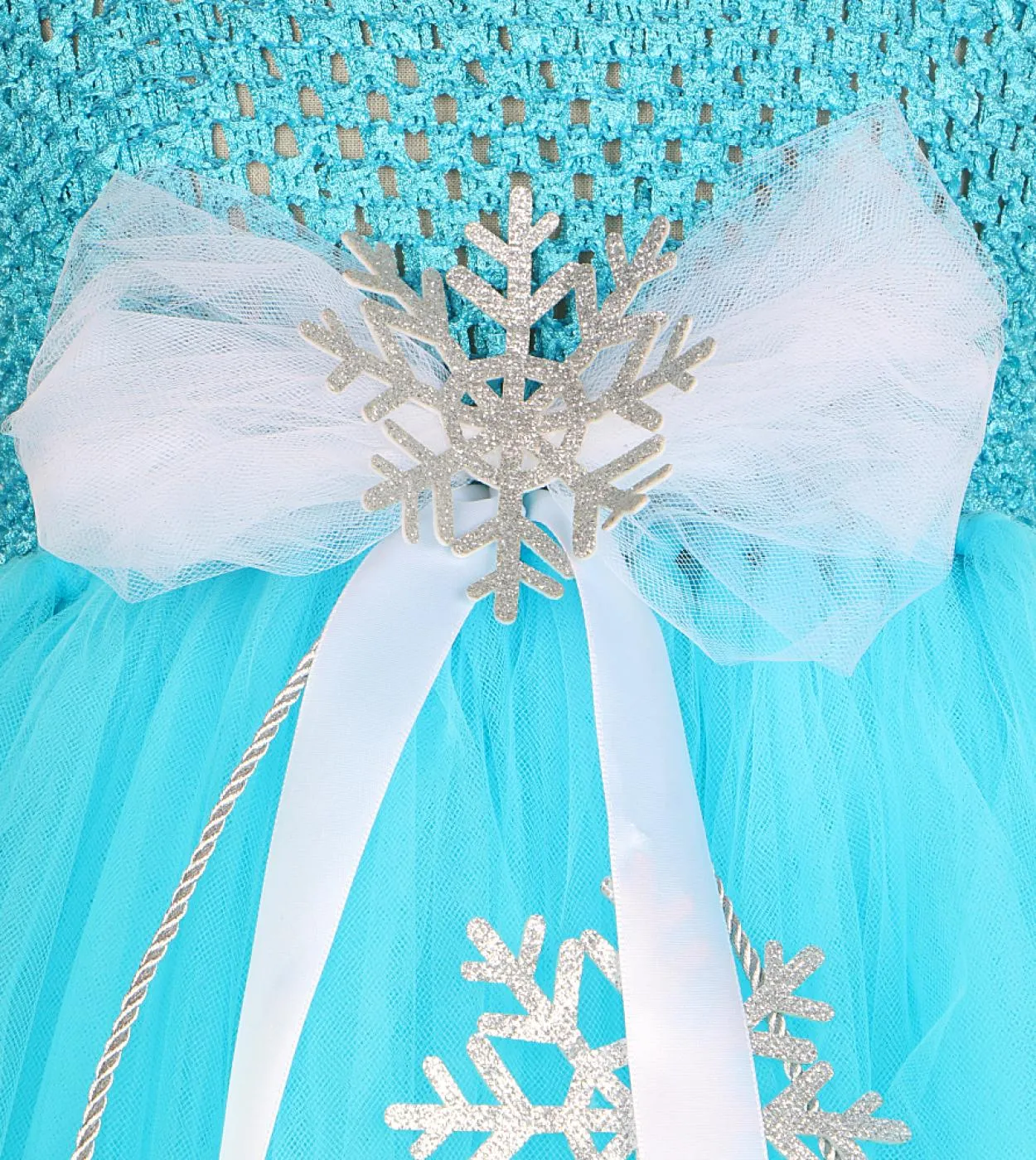 Principessa Elsa Abito lungo per ragazze Compleanno per bambini Costume di Halloween Snow Queen Girl Tutu Abiti a figura intera