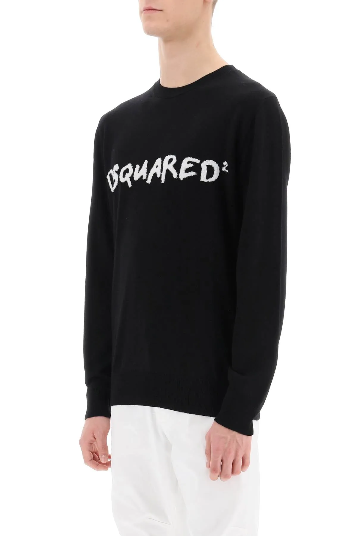 Pullover Con Logo Testurizzato