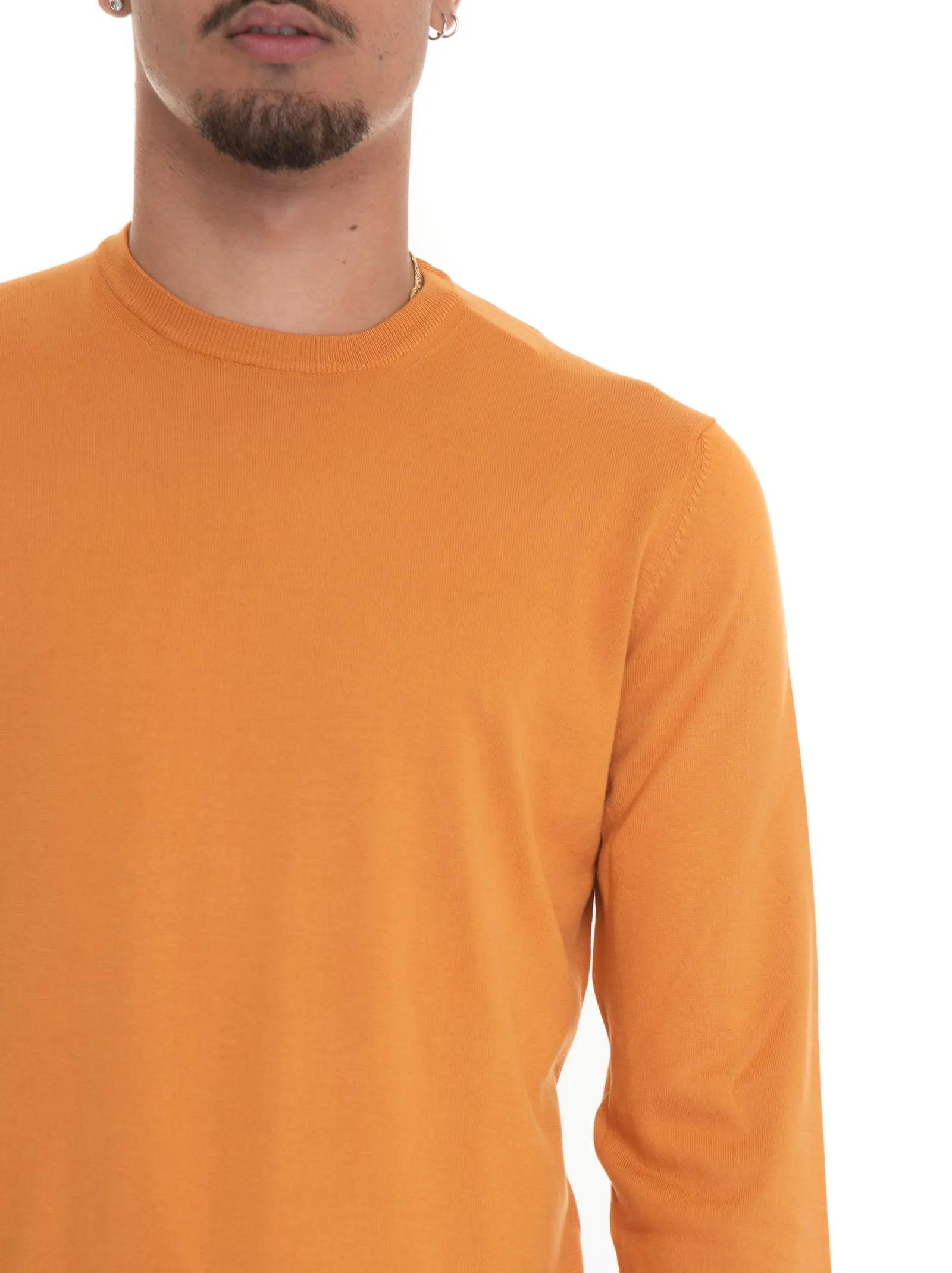 Pullover girocollo Arancio Gran Sasso Uomo