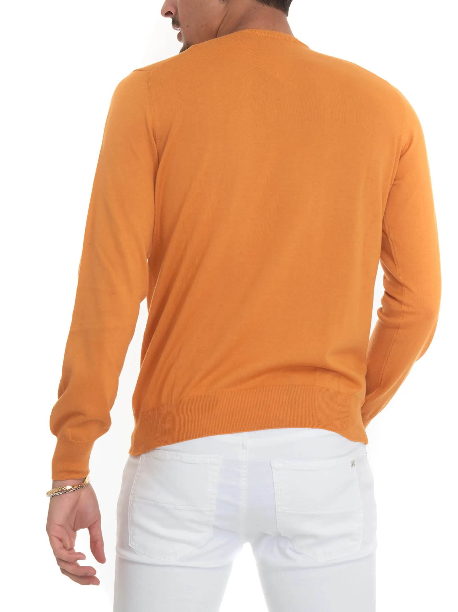 Pullover girocollo Arancio Gran Sasso Uomo