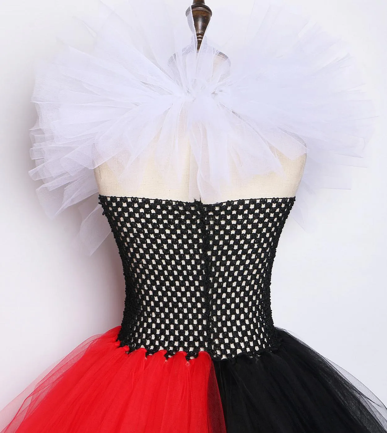 Red Queen Girls Long Tutu Dress For Kids Bambini Costume di Halloween Ragazza Principessa Abiti natalizi Caviglia Adolescenti Cl