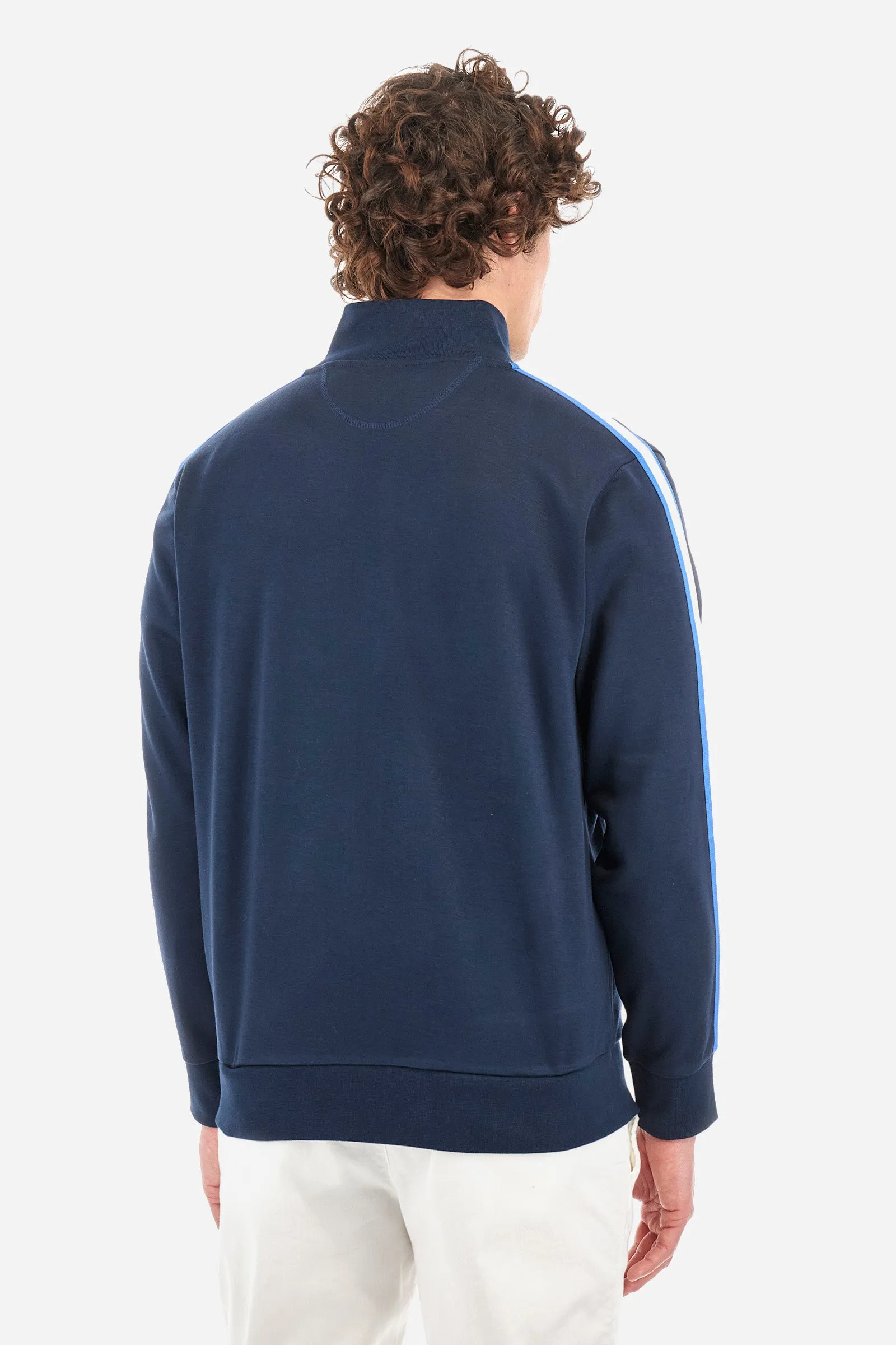 Regular-fit sweatshirt in synthetic fabric - Yuan
