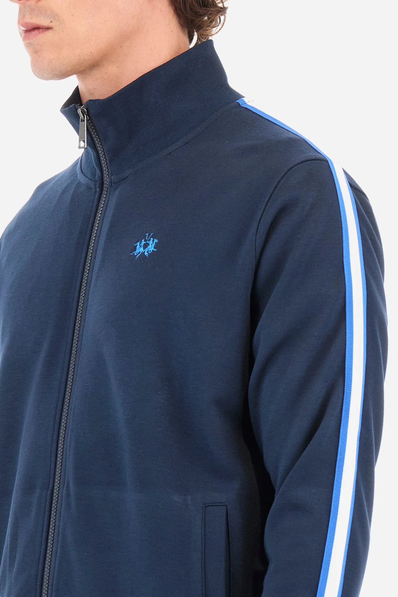 Regular-fit sweatshirt in synthetic fabric - Yuan