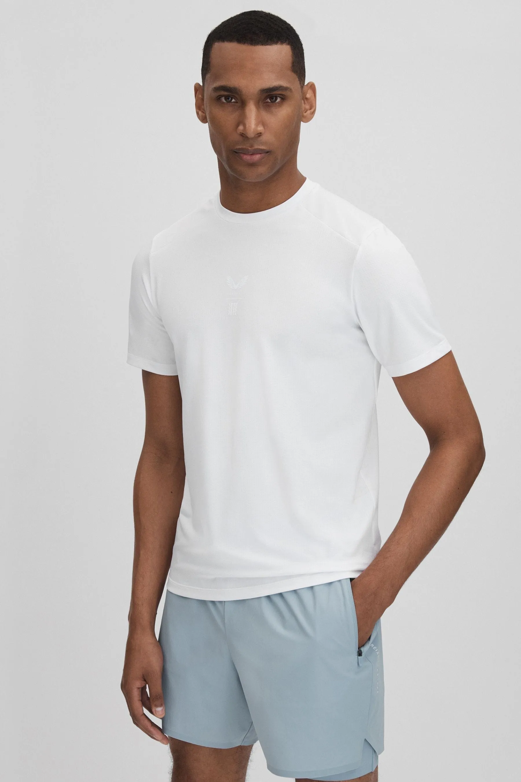 Reiss - Jax - T-shirt Girocollo tecnica Castore    