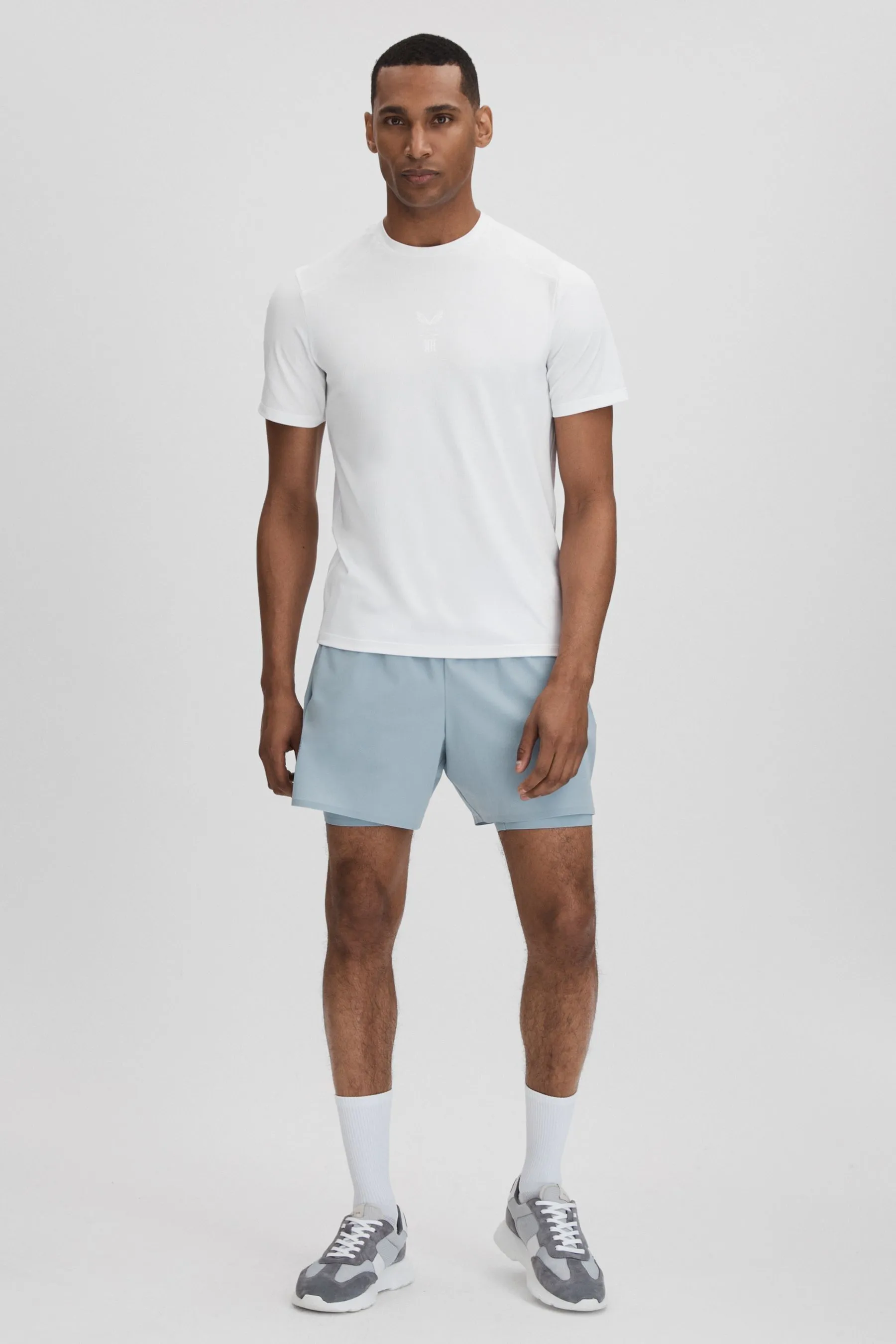 Reiss - Jax - T-shirt Girocollo tecnica Castore    