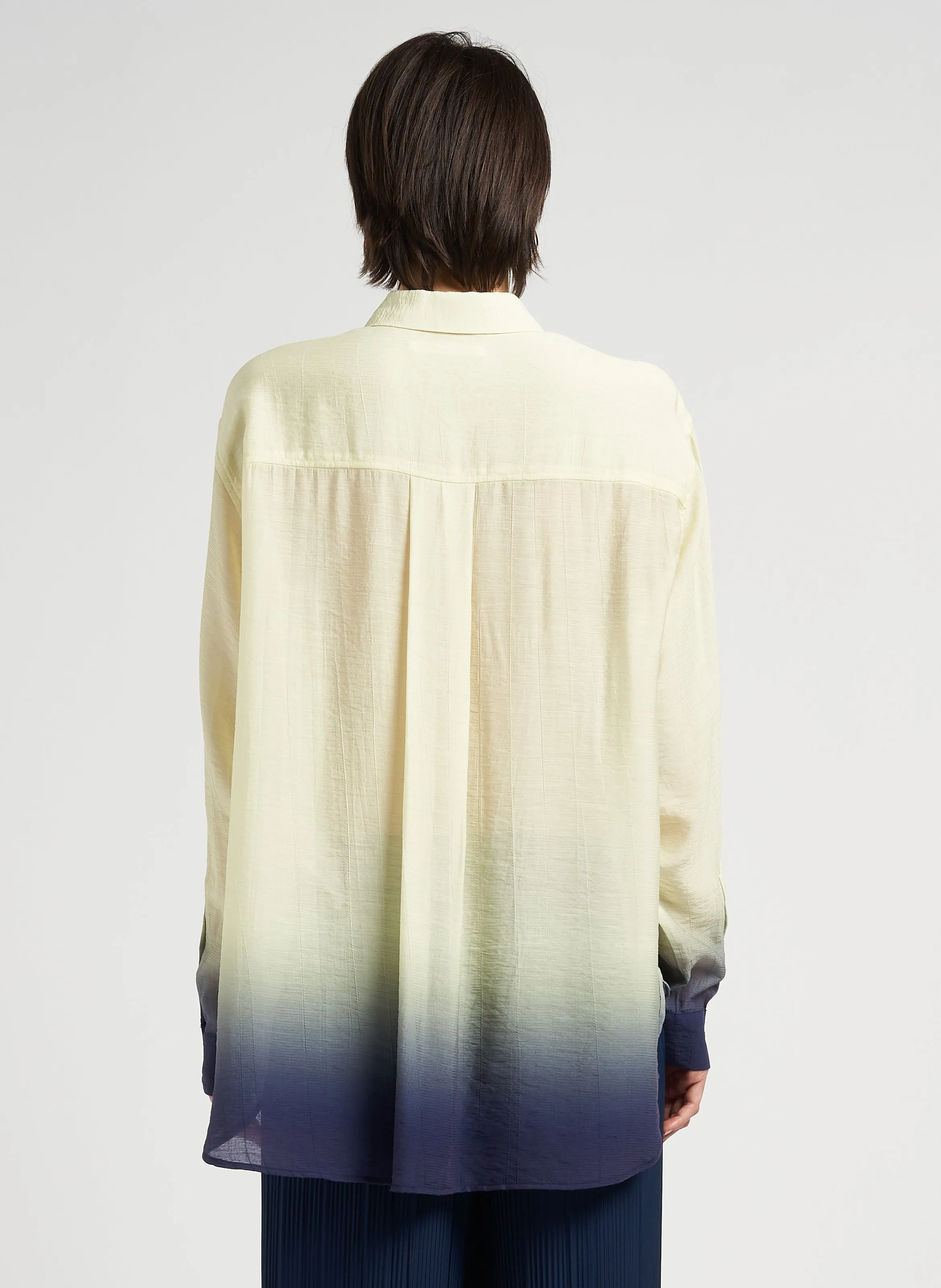  SAMSOE SAMSOE   ALFRIDA - Camicia oversize collo classico stampata | Giallo