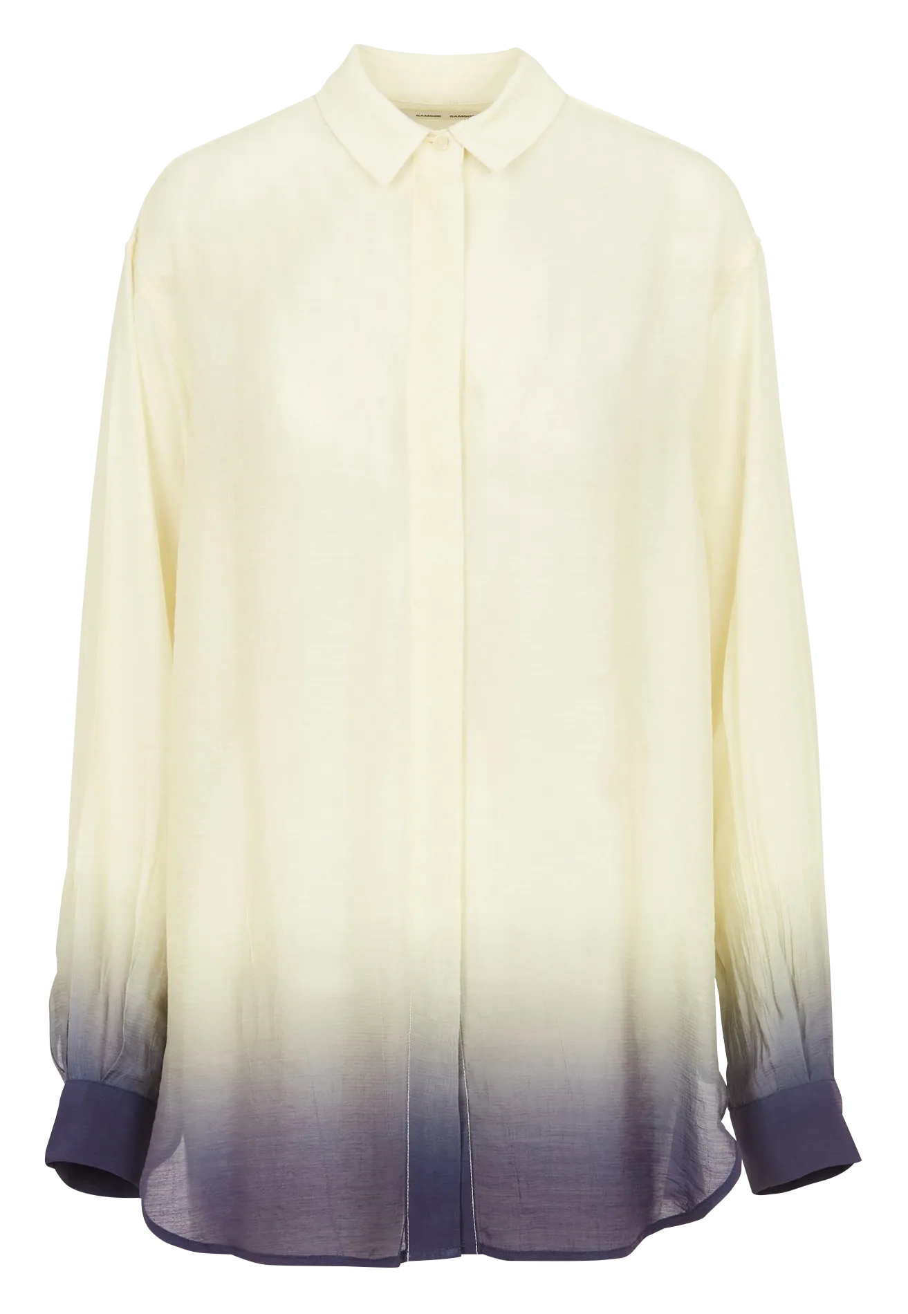  SAMSOE SAMSOE   ALFRIDA - Camicia oversize collo classico stampata | Giallo