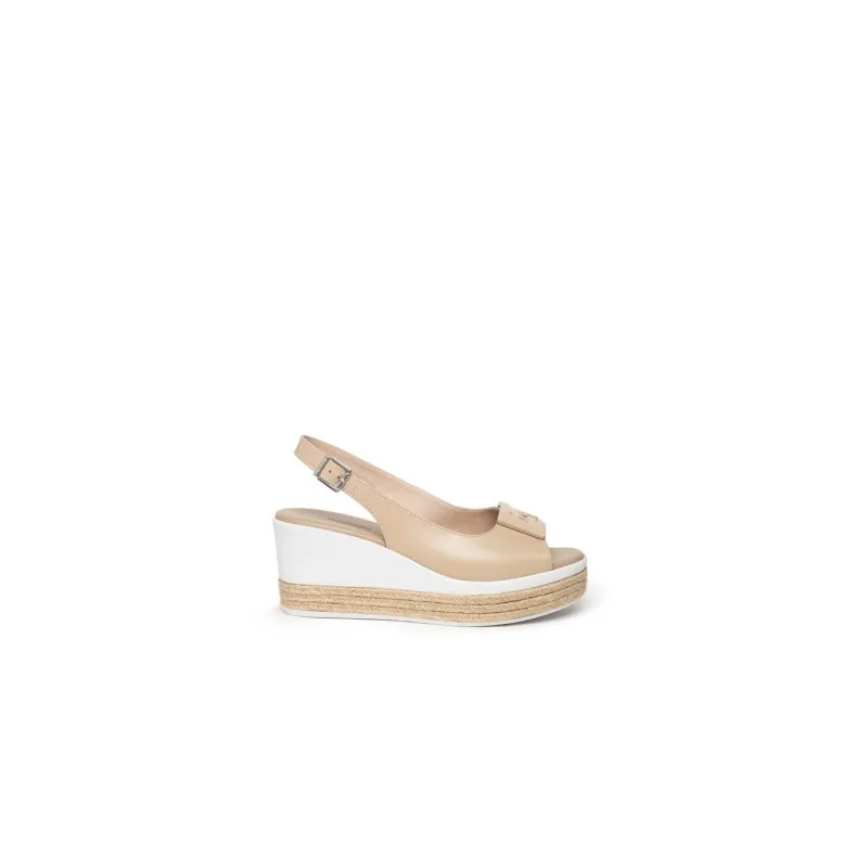 SANDALI DA DONNA IN PELLE NEROGIARDINI