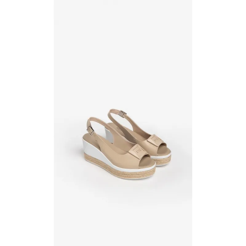 SANDALI DA DONNA IN PELLE NEROGIARDINI