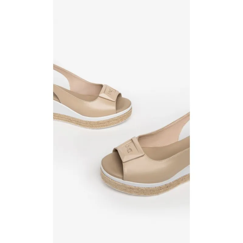 SANDALI DA DONNA IN PELLE NEROGIARDINI