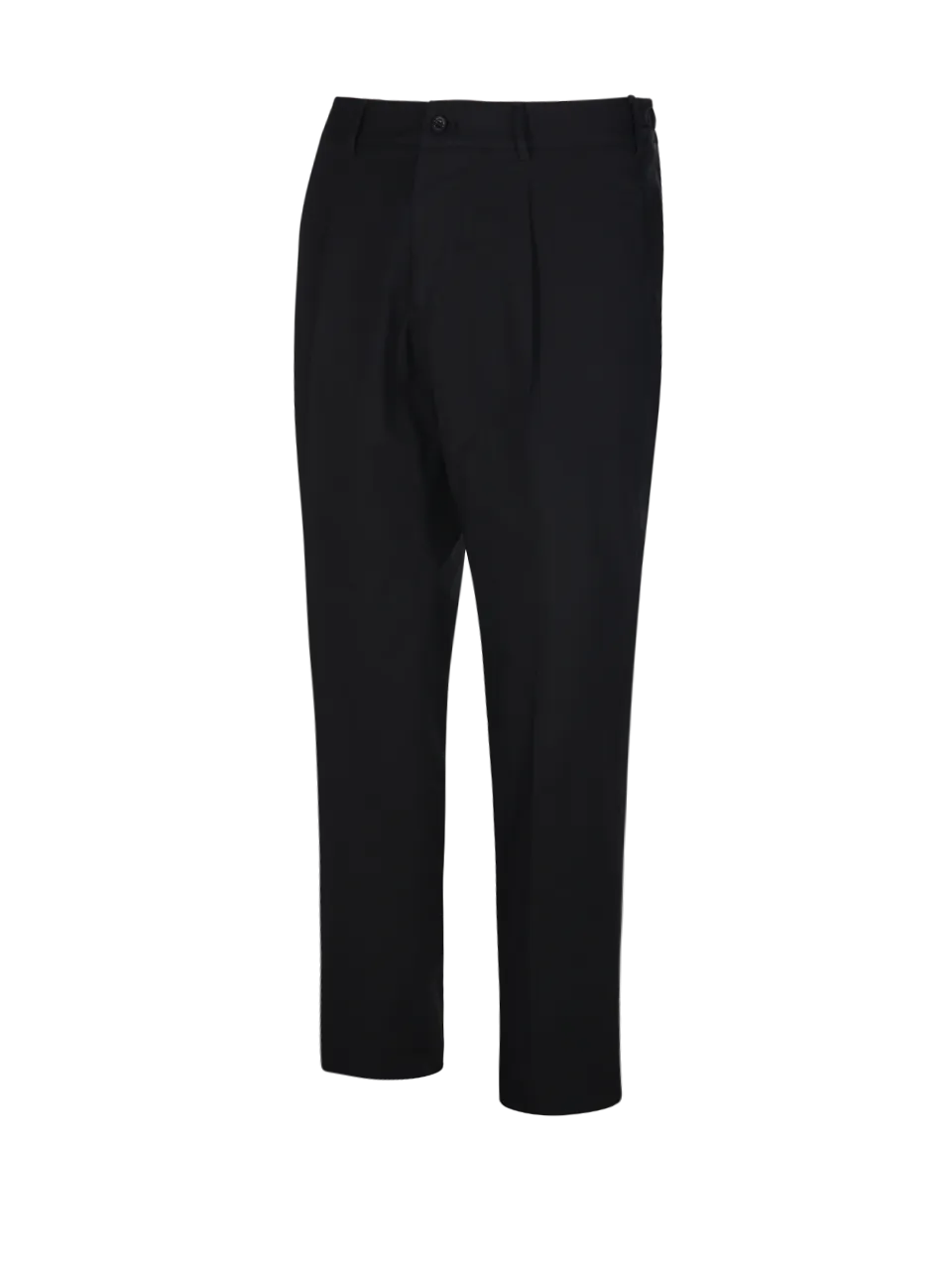  SANTANIELLO  MEN SANTANIELLO BLACK COTTON PANTS