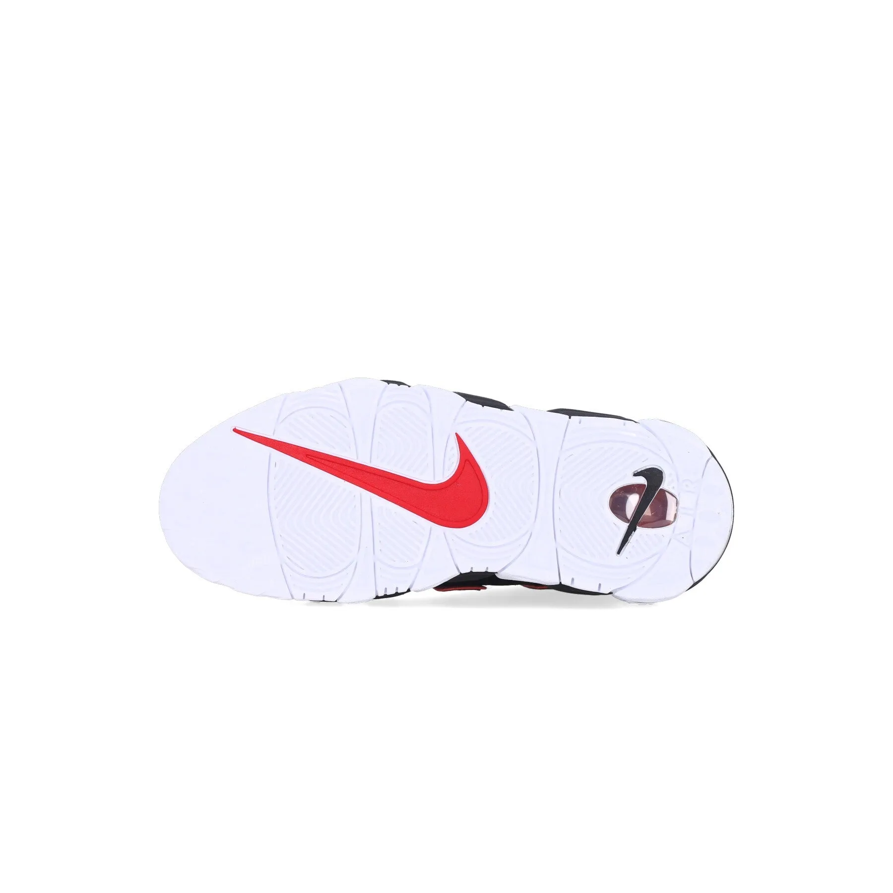 Scarpa Alta Uomo Air More Uptempo 96 Black/black/university Red/white