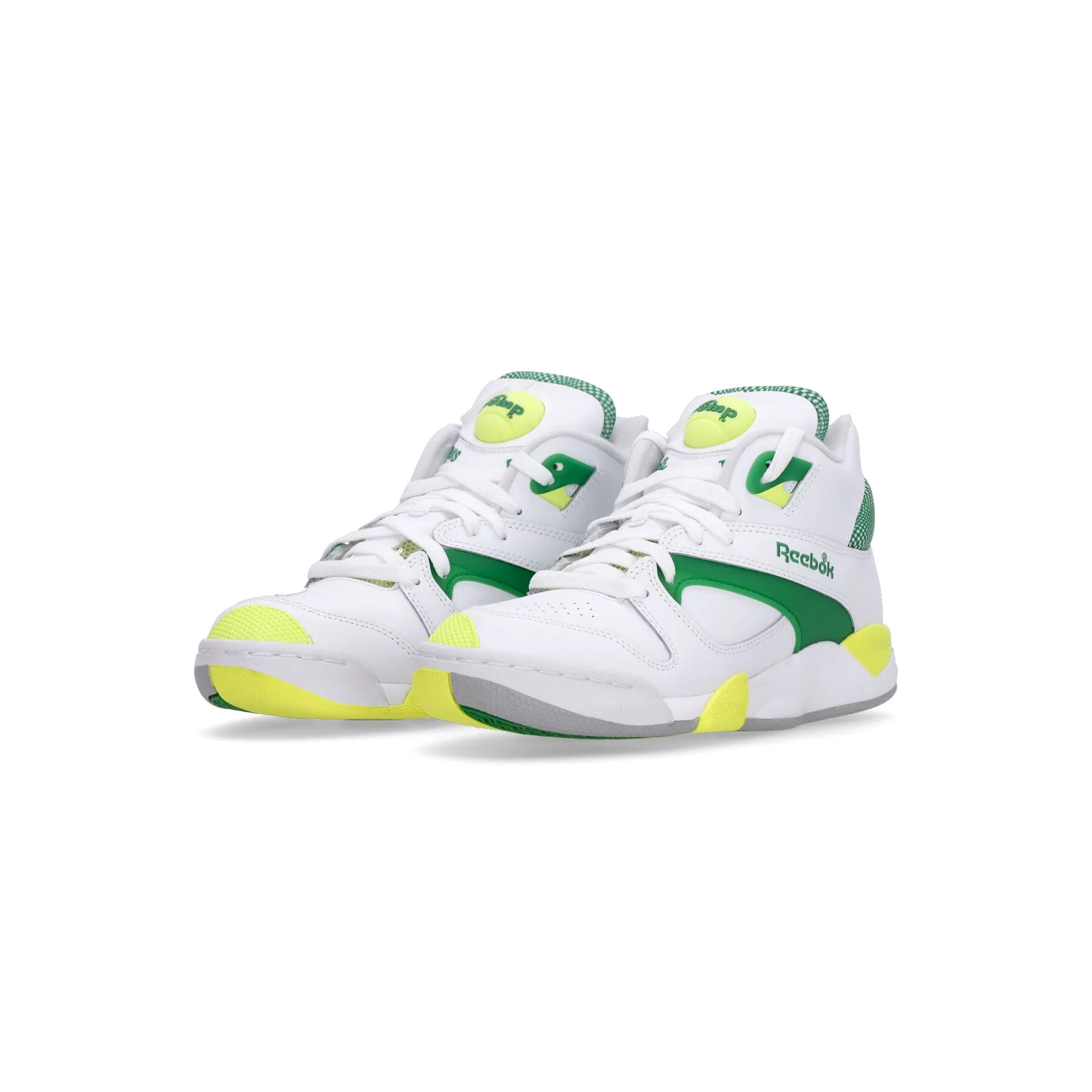 Scarpa Basket Uomo Court Victory Pump Cloud White/glen Green/solar Acid Yellow